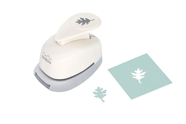 BiraBira "Shop Bira Craft 5/8" Oak Leaf Shape Lever Action Punch for Scrapbooking & Paper Crafting"