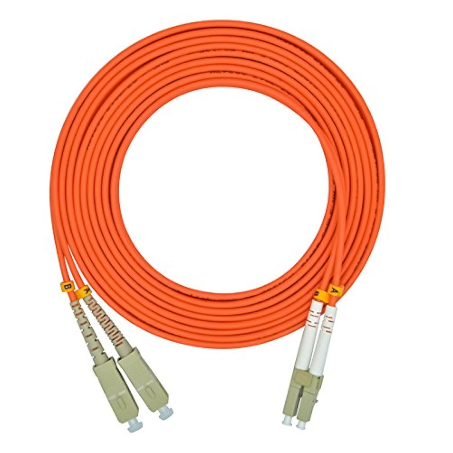 Jeirdus Jeirdus 100M ST to ST Duplex OM1 Multimode Fiber Optic Cable Jumper - 62.5/125 Patch Cord - View 3 of 6
