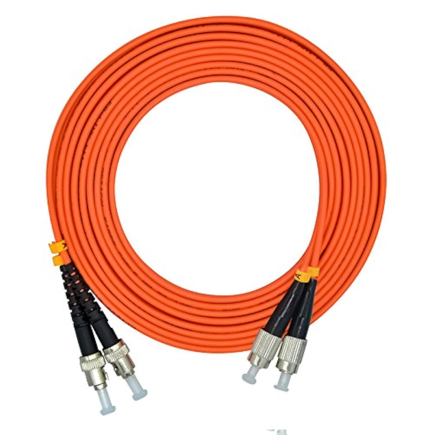 Jeirdus Jeirdus 100M ST to ST Duplex OM1 Multimode Fiber Optic Cable Jumper - 62.5/125 Patch Cord - View 6 of 6