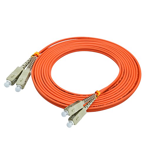 Jeirdus Jeirdus 2Meters 6ft SC to SC Duplex 62.5/125 OM1 Multimode Fiber Optic Cable Jumper Optical Patch Cord SC-SC - View 5 of 6