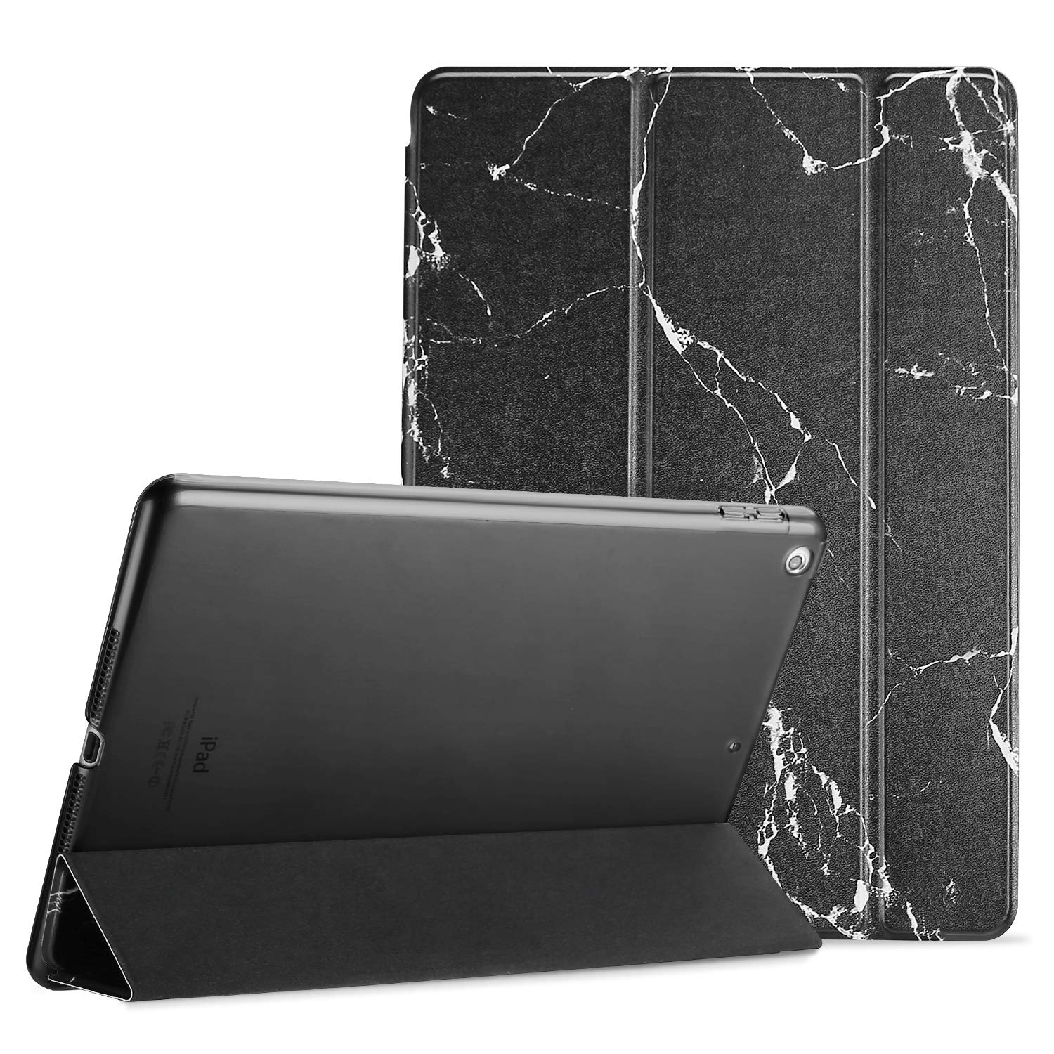 ProCase Smart Case for 10.5 Inch iPad Air 3rd Gen 2019 iPad Pro 2017 Slim Stand Cover Translucent Frosted Back Blackmarble