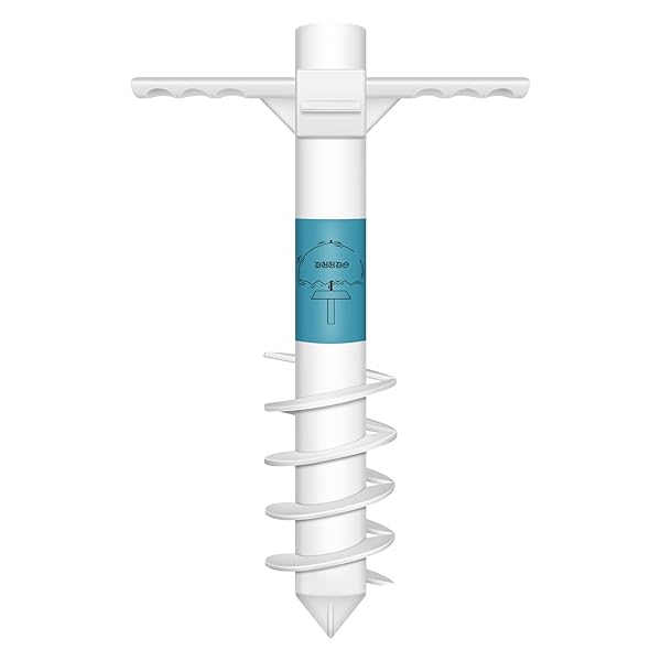 DUUDO DUUDO Beach Umbrella Sand Anchor with 5-Spiral Screw Design for Strong Wind Resistance and Universal Fit Beach Accessory