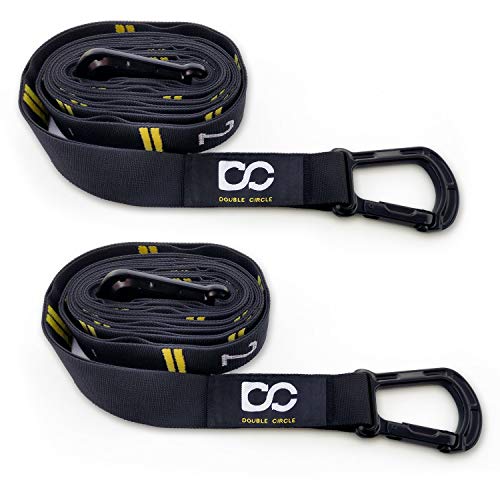 Double Circle Double Circle Quick Adjust Gymnastic Rings with Carabiner & Video Guide for Full Body Calisthenics Workout