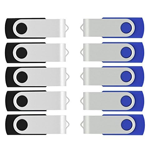 VICFUN VICFUN 50 Pack 1GB USB Flash Drives USB 2.0 Half Blue Half Black High Speed Storage Solution - View 3 of 5