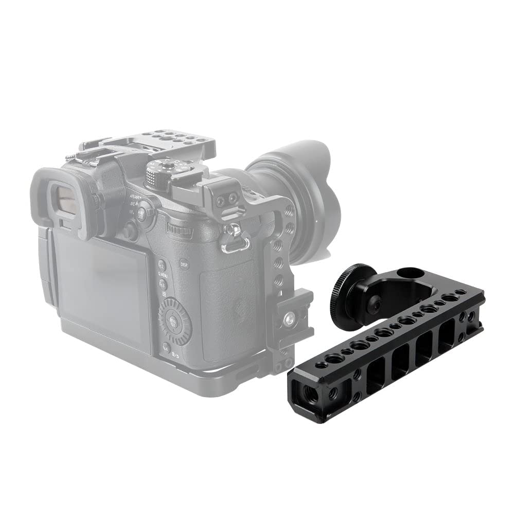 Buy NICEYRIG Hot Shoe Top Handle Grip for DSLR Cameras - Compatible with Panasonic GH5/G9 & Sony A6600/A6400 - 15mm Rod Clamp - View 3 of 7