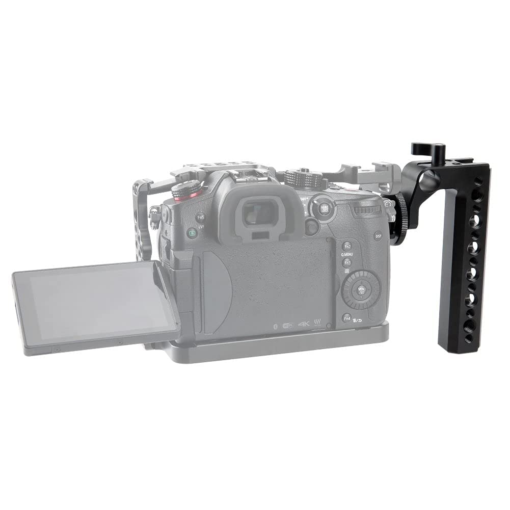 Buy NICEYRIG Hot Shoe Top Handle Grip for DSLR Cameras - Compatible with Panasonic GH5/G9 & Sony A6600/A6400 - 15mm Rod Clamp - View 6 of 7