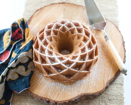 Nordic Ware Nordic Ware Jubilee Bundt Pan 10 Cup - Elegant Gold Bakeware for Perfect Cakes - View 5 of 9