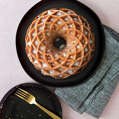 Nordic Ware Nordic Ware Jubilee Bundt Pan 10 Cup - Elegant Gold Bakeware for Perfect Cakes - View 8 of 9