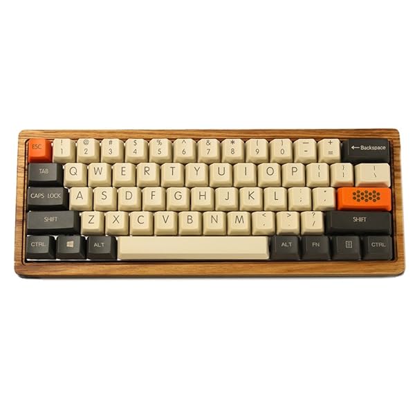 YMDK YMDK Carbon Top Print Keycaps - Thick PBT OEM Profile for MX Mechanical Keyboards (87, 104, 60 Keys) - Upgrade Your Setup!