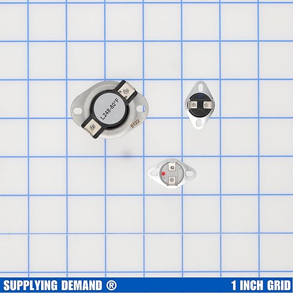 Supplying Demand Supplying Demand LA-1053 Clothes Dryer Thermal Fuse and High Limit Thermostat Replacement Kit for Efficient Drying Performance - View 2 of 9