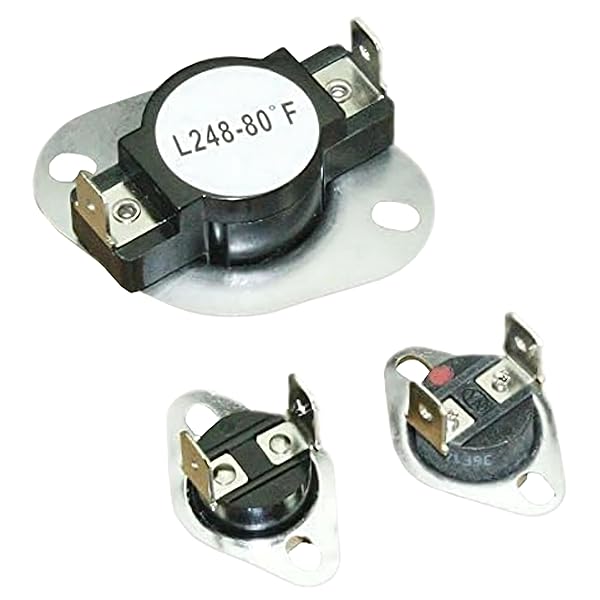 Supplying Demand Supplying Demand LA-1053 Clothes Dryer Thermal Fuse and High Limit Thermostat Replacement Kit for Efficient Drying Performance