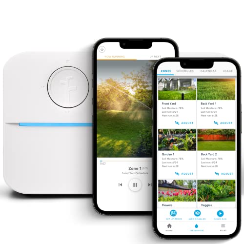 Rachio Rachio 3 Smart Sprinkler Controller: Save Water with Automated Scheduling & Weather Intelligence, Works with Alexa