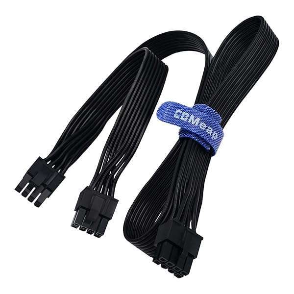 COMeap COMeap PCIe Cable for Corsair: 8 Pin Male to Dual 8 Pin (6+2) Power Cable - 25-inch for Thermaltake & ARESGAME PSUs