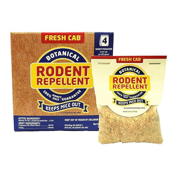 Fresh Cab Fresh Cab Rodent Repellent 6 Pack: Natural, Effective Pest Control for Your Home