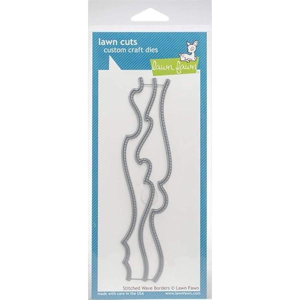 Lawn Fawn LAWN FAWN Stitched Wave Borders Die - Custom Crafting Tool for Perfect Waves - View 3 of 10