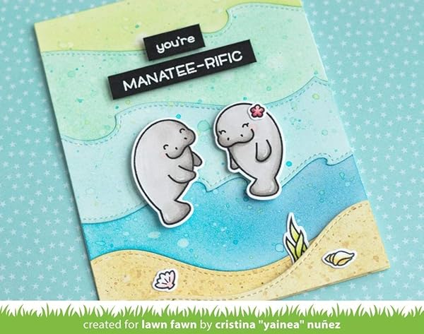 Lawn Fawn LAWN FAWN Stitched Wave Borders Die - Custom Crafting Tool for Perfect Waves - View 8 of 10