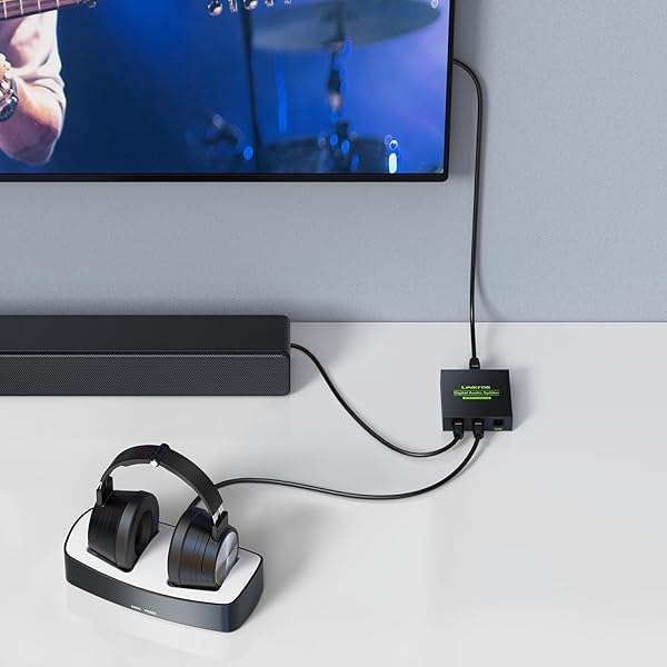 LiNKFOR LiNKFOR 1x3 Digital Optical Audio Splitter - SPDIF Toslink 5.1CH Dolby-AC3 DTS for PS3, Blu-Ray, DVD, HDTV - Aluminum Alloy with Cable - View 5 of 9