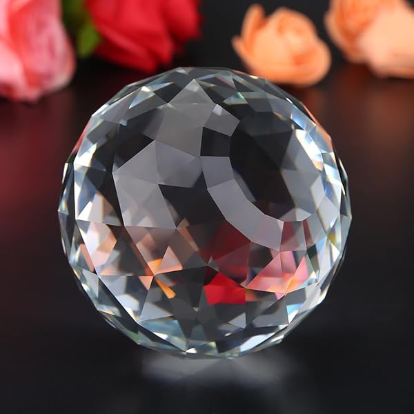 Hilitand 80mm Clear Crystal Prism Ball for Home Decor & Photography - Stunning Sun Catcher - View 6 of 10