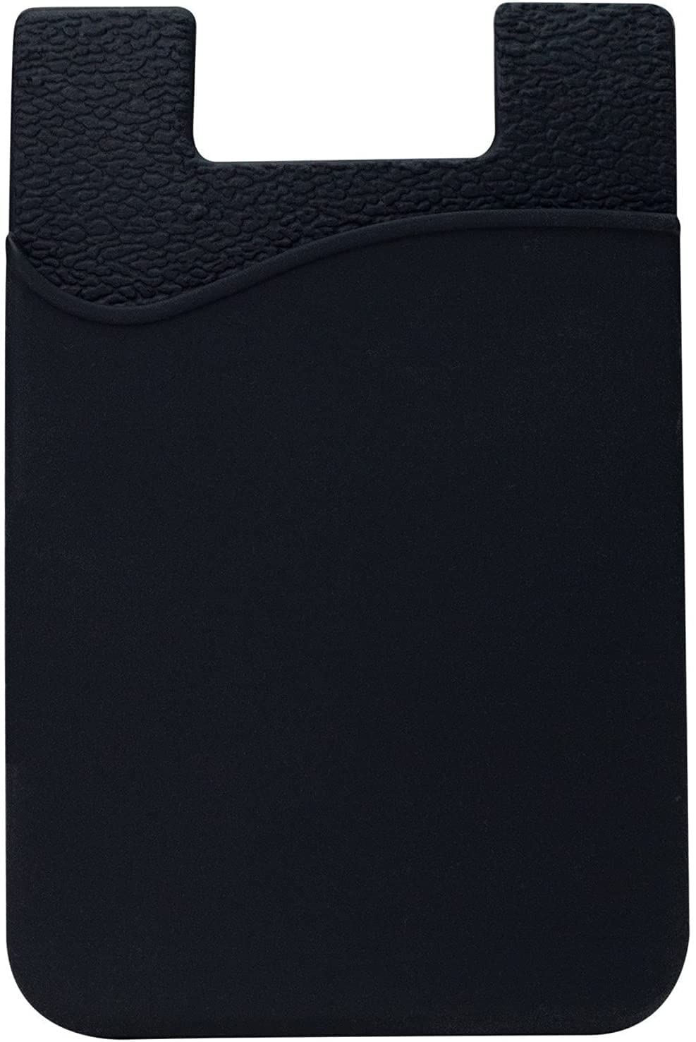 Phone Village Silicone Cell Phone Card Holder - Stick-On Wallet for iPhone & Android | Store Cards, Cash & ID (Grey, White, Black) - View 2 of 4