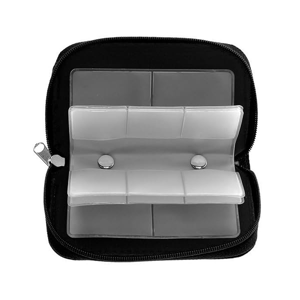 JCSMARTEC Memory Card Carrying Case for Micro SD, Mini SD & CF - Compact Organizer Wallet for Media Storage (Black) - View 8 of 9