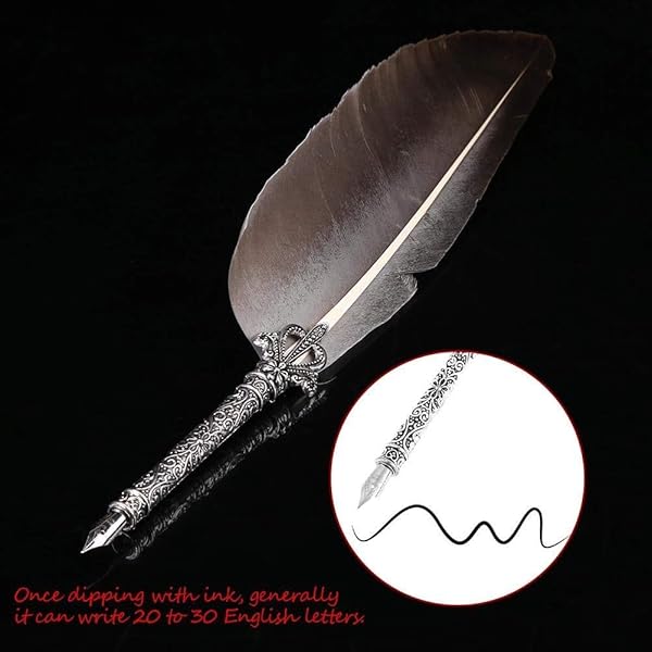 Hilitand Handmade English Calligraphy Dip Pen Set with 5 Nibs & Ink - Perfect Stationery Gift - View 4 of 10