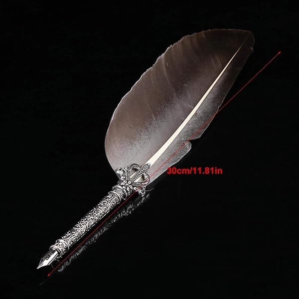 Hilitand Handmade English Calligraphy Dip Pen Set with 5 Nibs & Ink - Perfect Stationery Gift - View 8 of 10