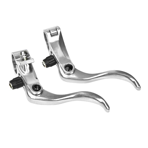 Tbest High-Quality 1 Pair Aluminum Alloy Brake Levers for Mountain Bikes - Left & Right Hand Disc Brake Handles