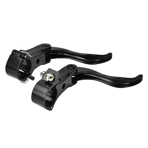 Tbest Top 24mm Aluminum Brake Levers for Mountain Bikes - Left & Right Hand Pair in Black & Silver