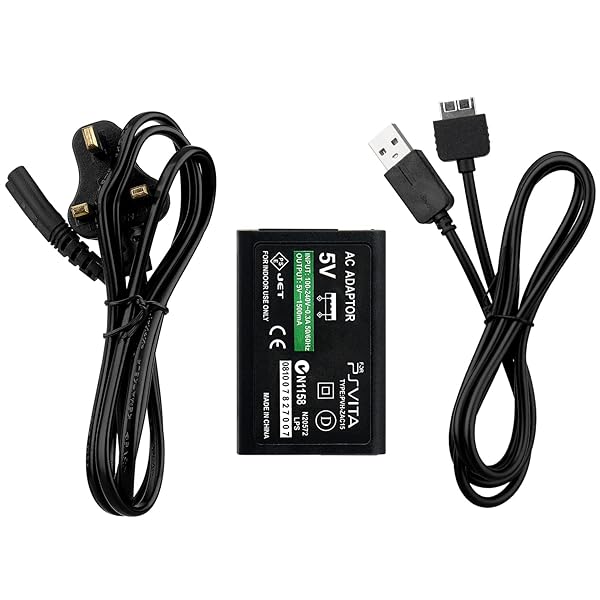 OSTENT OSTENT UK Plug AC Wall Power Adapter USB Charger for Sony PlayStation PS Vita PSV Charging Cable Cord