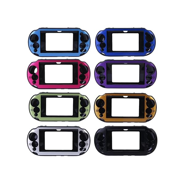 OSTENT OSTENT Silver Aluminum Skin Case for Sony PS Vita PCH-2000 - Colorful Protective Cover - View 8 of 10
