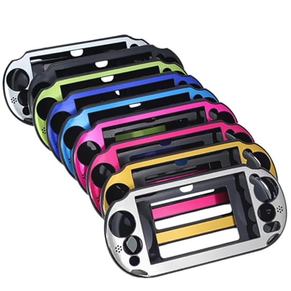 OSTENT OSTENT Silver Aluminum Skin Case for Sony PS Vita PCH-2000 - Colorful Protective Cover - View 9 of 10