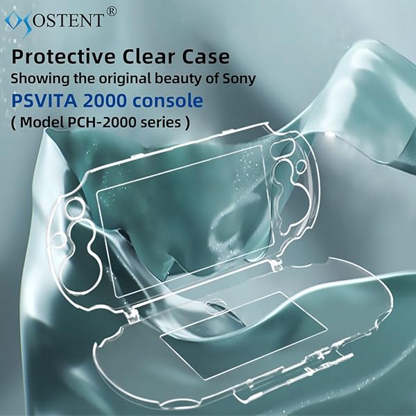 OSTENT OSTENT Clear Crystal Hard Case for Sony PS Vita 2000 - Durable Protection & Style - View 3 of 7
