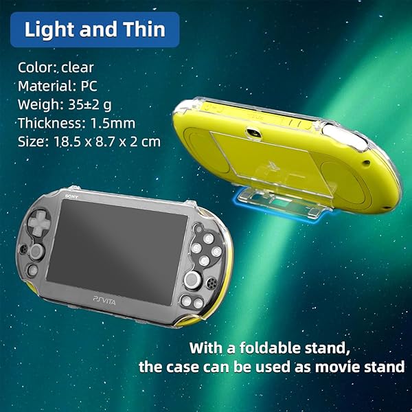OSTENT OSTENT Clear Crystal Hard Case for Sony PS Vita 2000 - Durable Protection & Style - View 5 of 7