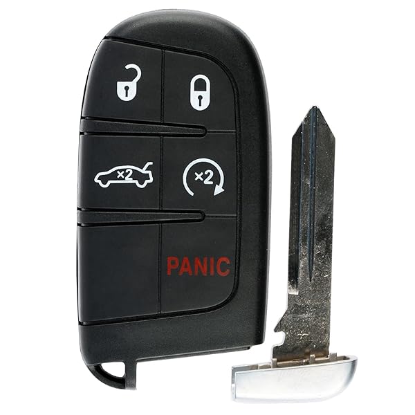 KeylessOption KeylessOption Keyless Entry Remote Starter Smart Key Fob for Dodge Durango Journey M3N40821302 - View 2 of 7