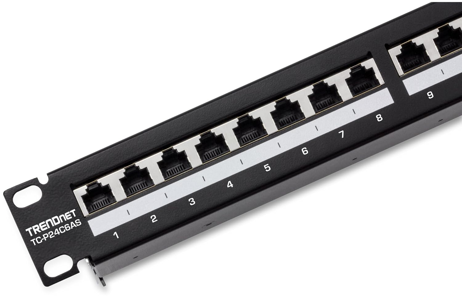 TRENDnet Buy TRENDnet 24-Port Cat6A Patch Panel - 10G Ready, 1U Metal Housing, Cable Management, T568A/B Compatible - View 6 of 8