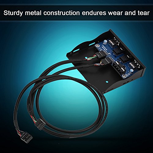 Richer-R Richer-R Floppy Front Panel: USB 2.0 & HD Audio 3.5'' Interface with Mic - Upgrade Your PC Today! - View 6 of 10