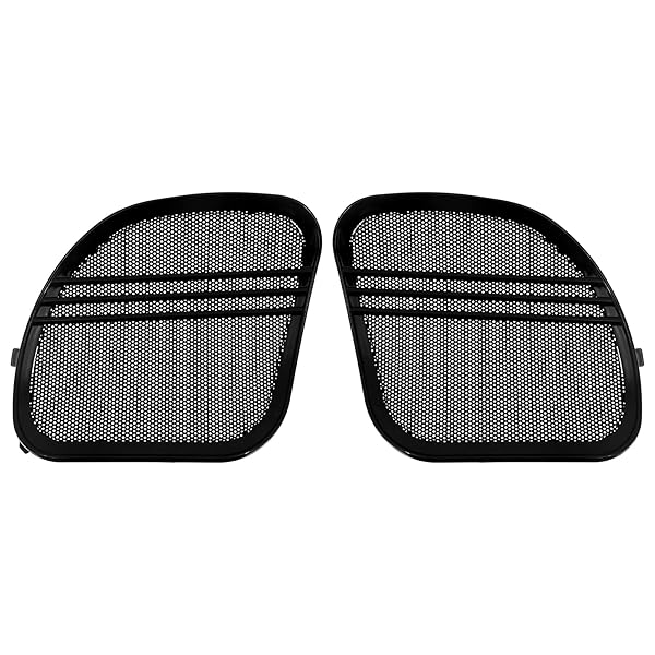 HDBUBALUS Motorbike Tri-Line Speaker Grills Cover Trim Mesh for Harley Road Glide FLTRX 2015 to 2018 Black - View 2 of 7