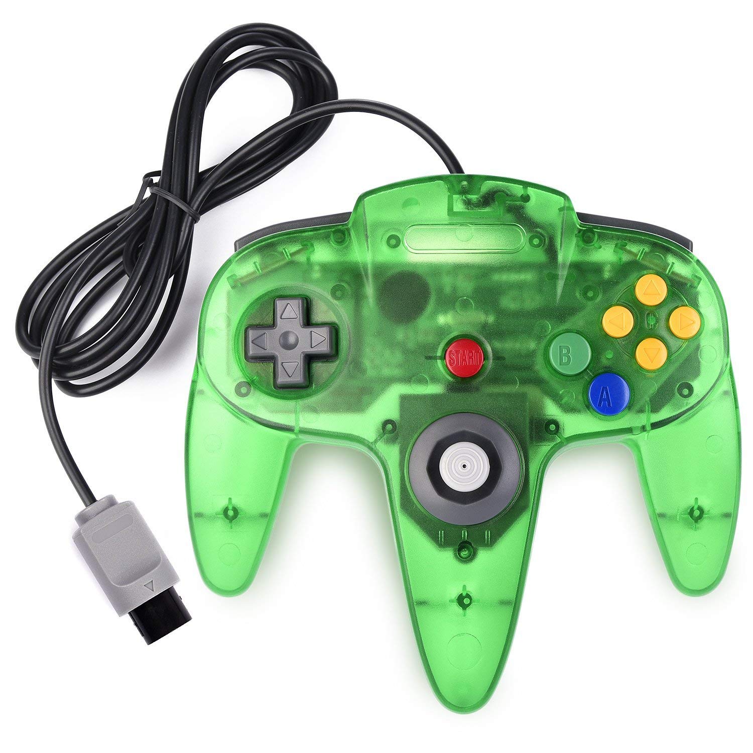 miadore Miadore Classic N64 Controller Joystick Remote Jungle Green for N64 Video Game System Console