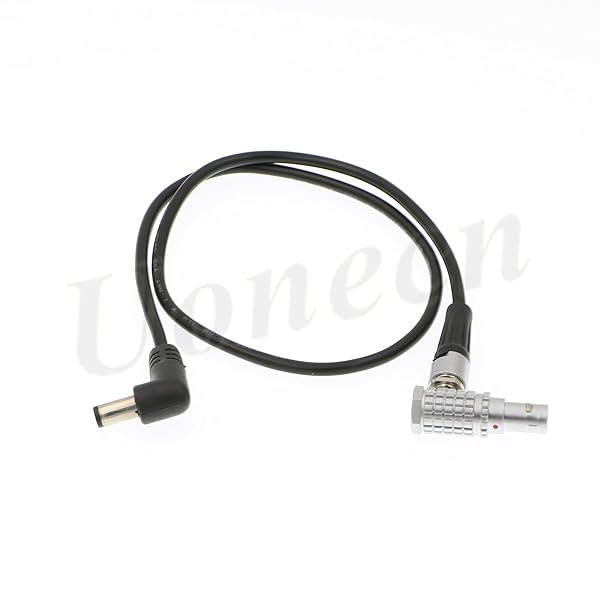 Uonecn Teradek Bolt Power Cable Right Angle 2 Pin Male to Right Angle DC for Tilta Battery Plate on FS7 - View 3 of 6