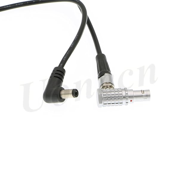 Uonecn Teradek Bolt Power Cable Right Angle 2 Pin Male to Right Angle DC for Tilta Battery Plate on FS7 - View 5 of 6