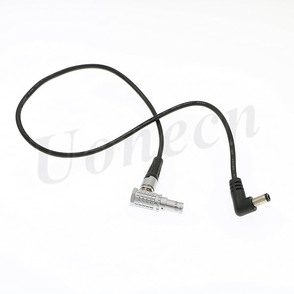 Uonecn Teradek Bolt Power Cable Right Angle 2 Pin Male to Right Angle DC for Tilta Battery Plate on FS7
