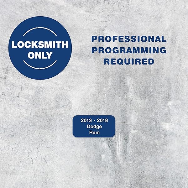 KeylessOption KeylessOption Keyless Entry Remote Start Smart Car Alarm Key Fob for 2013 to 2018 Ram 1500 2500 3500 GQ4-54T - View 5 of 9