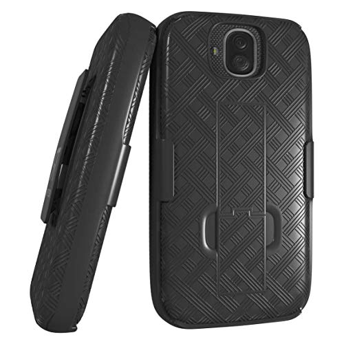 Rome Tech Rome Tech Holster Case with Belt Clip for Kyocera DuraForce Pro E6800 E6810 Slim Heavy Duty Shell Rugged Phone Cover with Kickstand Black - View 3 of 7