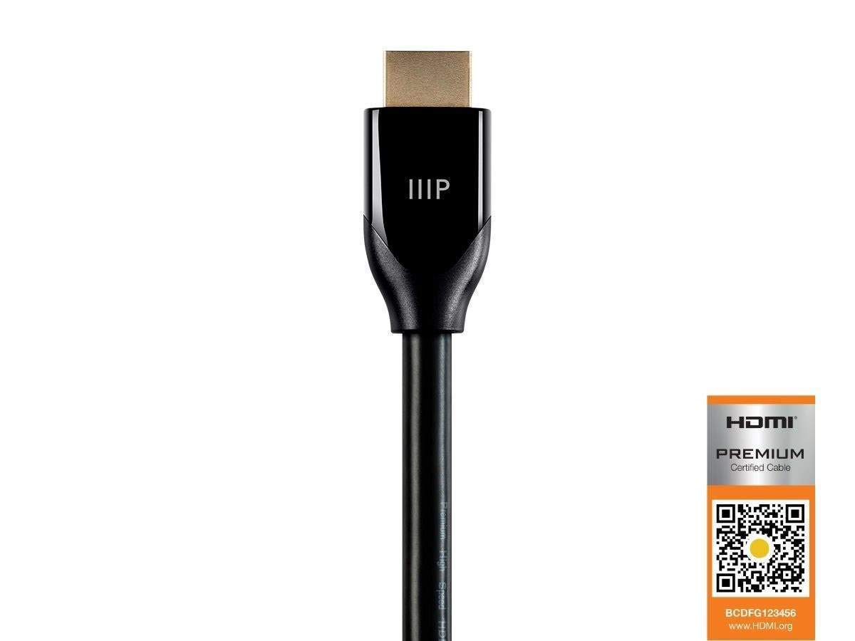 Monoprice Monoprice 4K Certified Premium High Speed HDMI Cable 30ft 4K60Hz 18Gbps HDR Black - View 3 of 6
