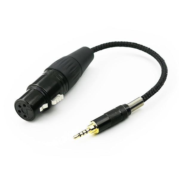 NewFantasia 2.5mm TRRS to 4-pin XLR Balanced Female Audio Adapter for Astell&Kern Onkyo FIIO Headphones