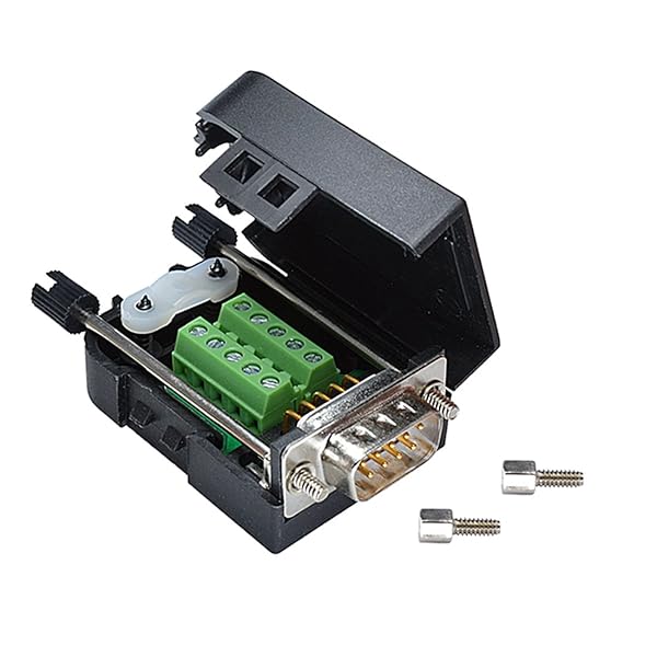Oiyagai Buy Oiyagai DB9 Male 9-Pin to Screw Terminal Connector Module with Case - Solid Pin for Reliable Signal Connections