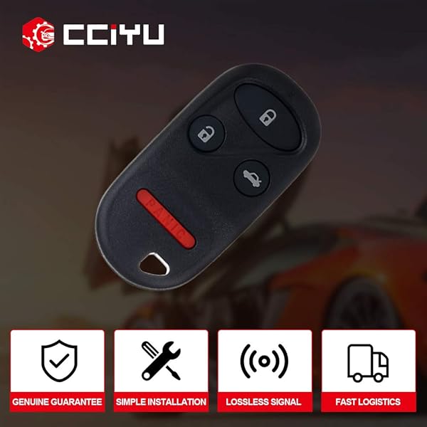 cciyu cciyu 2PCS Keyless Entry Remote Fob Replacement for Acura TL Honda Accord KOBUTAH2T - View 4 of 8