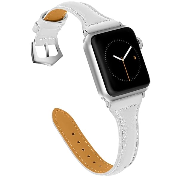 OULUCCI OULUCCI Leather Apple Watch Band 38mm 40mm Compatible with Series 1 2 3 4 5 Sport Edition Stylish Durable Strap - View 2 of 7