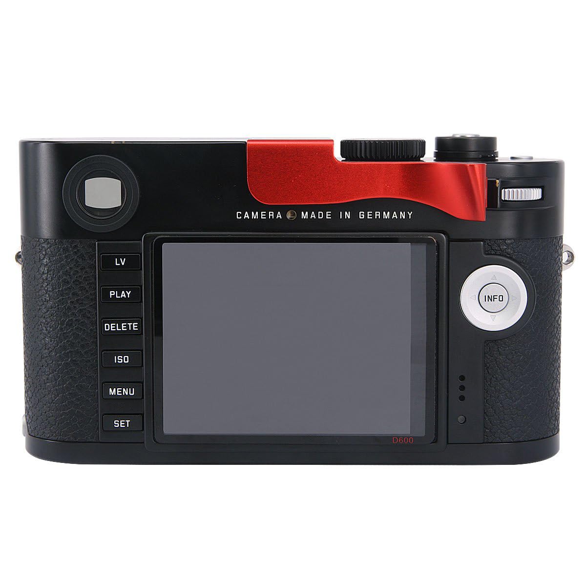 Haoge Haoge THB-M24R Metal Hot Shoe Thumb Up Rest Hand Grip for Leica M240 M262 M-P M-D Camera Red - View 3 of 8