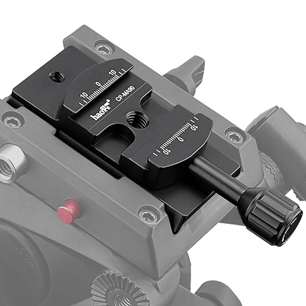 Haoge Haoge CP-MA90 Quick Release Plate Adapter for Manfrotto Sachtler Benro Sirui Tripods Arca-Swiss Compatible Fit 501PL RC3 RC5 NG Heads - View 7 of 10